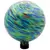 Gardener Select 10" Blue Green Swirl Planet Glass Garden Globe