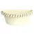 Gardener Select 10" Zinc Half Round Planter Cream 9.8"x5.9"x3.9"