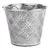 Gardener Select 5.5" Zinc Embossed Planter Metal 5.5"x5.5"x4.7"