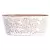 Gardener Select 10" Zinc Oval Planter White with Red Embossed 9.8"x6.3"x3.9"