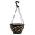 Grower Select 14.00 Cocolined Lattice Hanging Basket With Hanger, Black, 20 per Case, 14in H x 8in H, 3 Gallon
