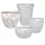 MCarr 26PC Lily Leaf Pltr Plt Antique White