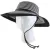 Sloggers Womens Braided Hat Black White Med UPF 50+