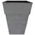 HC 13" Avino Square Planter Oxidized Black Listo