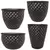 MCarr 26pc Diamond Planter Pallet Glossy Black