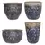 MCarr 26pc Fleur De Lis Planter Pallet Antique Blue