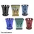 MCarr 6pc Tall Orchid Pot 3 Styles Mix Asst