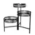 Panacea 20" Mission 3 Tier Folding Plant Stand Black