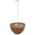GROWER SELECT 12" HANGING BASKET WHITE WIRE HANGER FLAT BOTTOM COCO LINER; TOP DIA 12IN X 6IN H 1.58 GAL /6L LIQUID VOLUME CAPACITY