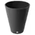 Algreen 15"x18.5" Ribbed Taper Planter Black