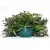 BLD 08.00 HANGING BASKET WITH SAUCER WITH 19" FLEX HANGER GREEN 50 PER CASE 44 CASES PER PALLET