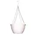 BLD 10.00 SAUCERLESS HANGING BASKET WHITE WITH 19" FLEX WIRE HANGER 50 PER CASE 36 CASES PER PALLET
