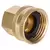 Gilmour Brass Connector 1/2 F-Pipe To 3/4 F-Hose