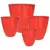 MCarr 16PC Flared Planter Plt Red