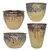 MCarr 26PC Starburst Planter Plt Gold Yellow Cream