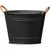 Panacea 10" Washtub Matte Black with Copper Handles