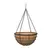 Panacea 14" Modern Farmhouse Hanging Basket Black