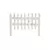 Panacea Small White Cape Cod Wood Picket Fence Border Edge