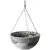 Algreen 14" Acerra Hanging Basket Gray Marble