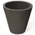 Algreen 26" Crete Self Water Planter Brownstone