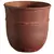 MCarr 5.7" Round Pot W/Saucer Rust