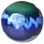 MCarr 10" Sphere Glass Green Light Blue