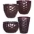 MCarr 26pc Hexagonal Planter Pallet Eggplant