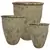 MCarr 6pc Large Rim Planter Pallet Full Volcanic Brown