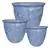 MCarr 3pc Flat Rim Planter Pallet Full Volcanic Blue