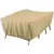 Classic Accessories 80" Terrazzo Water-Resistant Conversation Set/General Purpose Patio Furniture Cover Tan