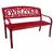Gardener Select 4' Welcome Bench Red, Aluminum & Iron