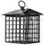 Natures Way Metal Suet Cage Bird Feeder w/ Roof 2 Cake Black