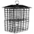 Natures Way Metal Suet Cage Bird Feeder w/ Roof 4 Cake Black