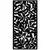 Outdeco 6'x3' Metal Panel Tangle Black