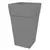 Bloem 25" Finley Tall Square Planter Cement