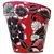 Talavera 8" Flower Pot Black/White/Red