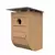 Woodlink Nordic Modern Bluebird House with Teak Finish White Metal Roof