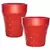 MCarr 30pc Scallop Planter Pallet Red