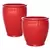 MCarr 30pc Ribbed Round Planter Pallet Red