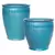 MCarr 30pc Ribbed Round Planter Pallet Ultra Marine