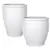 MCarr 30pc Ribbed Round Planter Pallet White