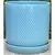 PHG 5"x5.5" Dotted Cylinder Planter Pastel Light Blue 8/CS