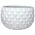 Southern Patio 12" Low Pineapple Planter White