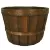 Grower Select Half Peck Basket No Handle Brown 12/CS 60CS/PL