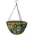 Gardener Select 14" Hanging Basket Green Light Blue Fabric Color with Coco Liner 6/CS