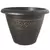 Grower Select 16.00 Wave Planter Gold Brush on Black 4.65gal 25/CS - 16in OD x 11.8in H x 8.56in BD