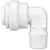 Hydro-Logic 1/8in NPT x 1/4in QC Stealth Membrane Elbows Black (10/PK)
