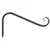Panacea 5" Hook Angled Black