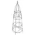Panacea 36" Black Circular Obelisk With Finial