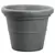 HC 42" Terrazzo Round Planter with Heavy Rim Black Granite Akro Mils